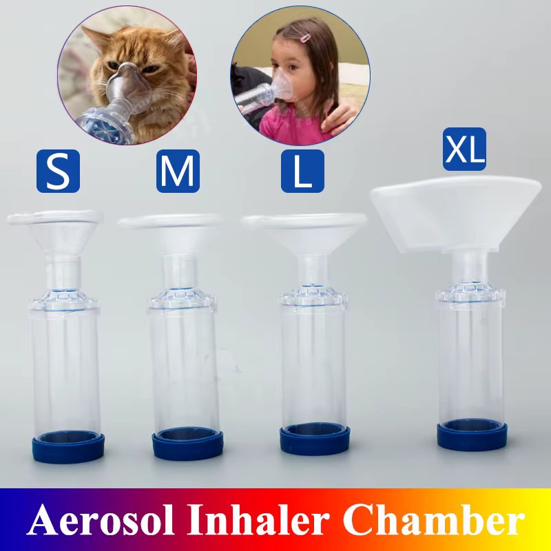 Aerosol Inhaler Spacer Chamber for Dog Cat Animals and Human Adult Child Veterinary Tool