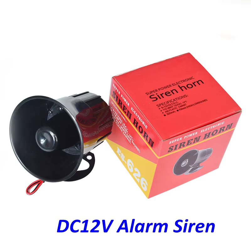 Security DC 12V Outdoor Alarm Siren Wire Loud Alarm Horn 115Db Exterior Sirena Alarma Speaker For Alarm System 15W
