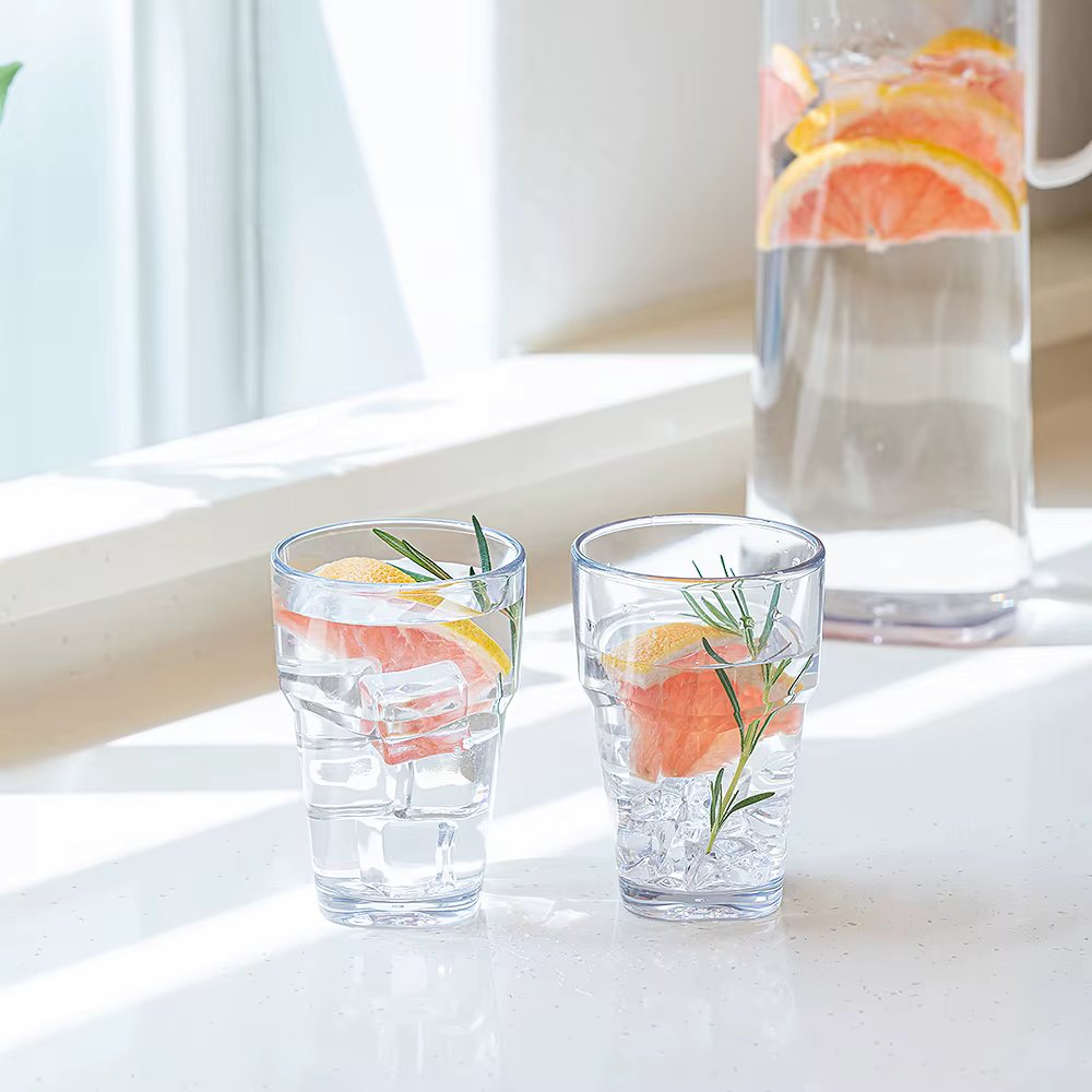 Blanc Transparent Water Cup Set of 2 (250mm) durable stylish lightweight