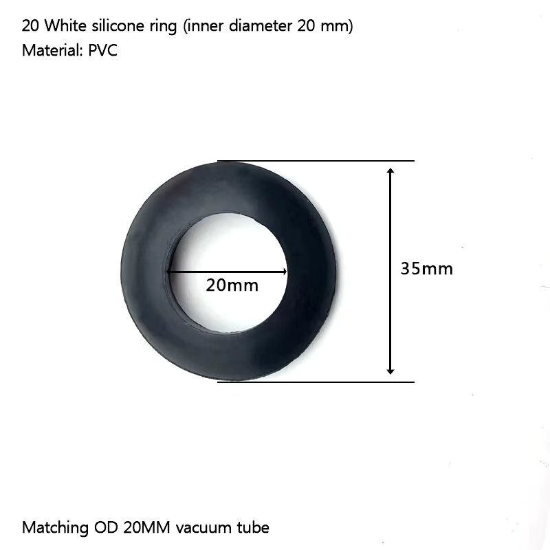 O Ring 20/25/32/47/58/70mm Sealing Ring Silicone Coil Waterproof O Ring Seal for Solar Water Heaters Vacuum Tube Solar Seal Ring