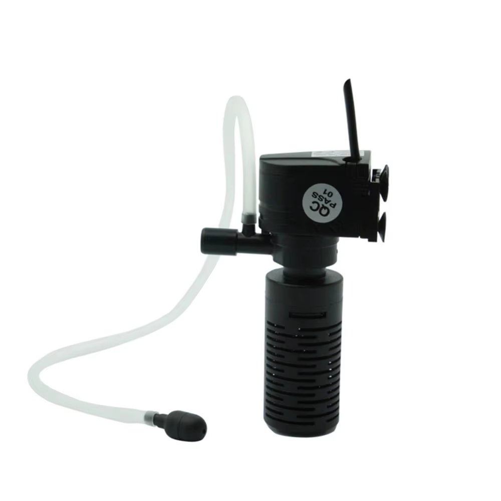 3 in 1 Purifier Fish Tank Filter Mini Oxygen Pump 3W Aquarium Water Submersible Oxygen Pump