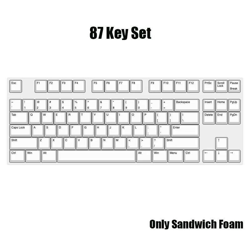87 Key White