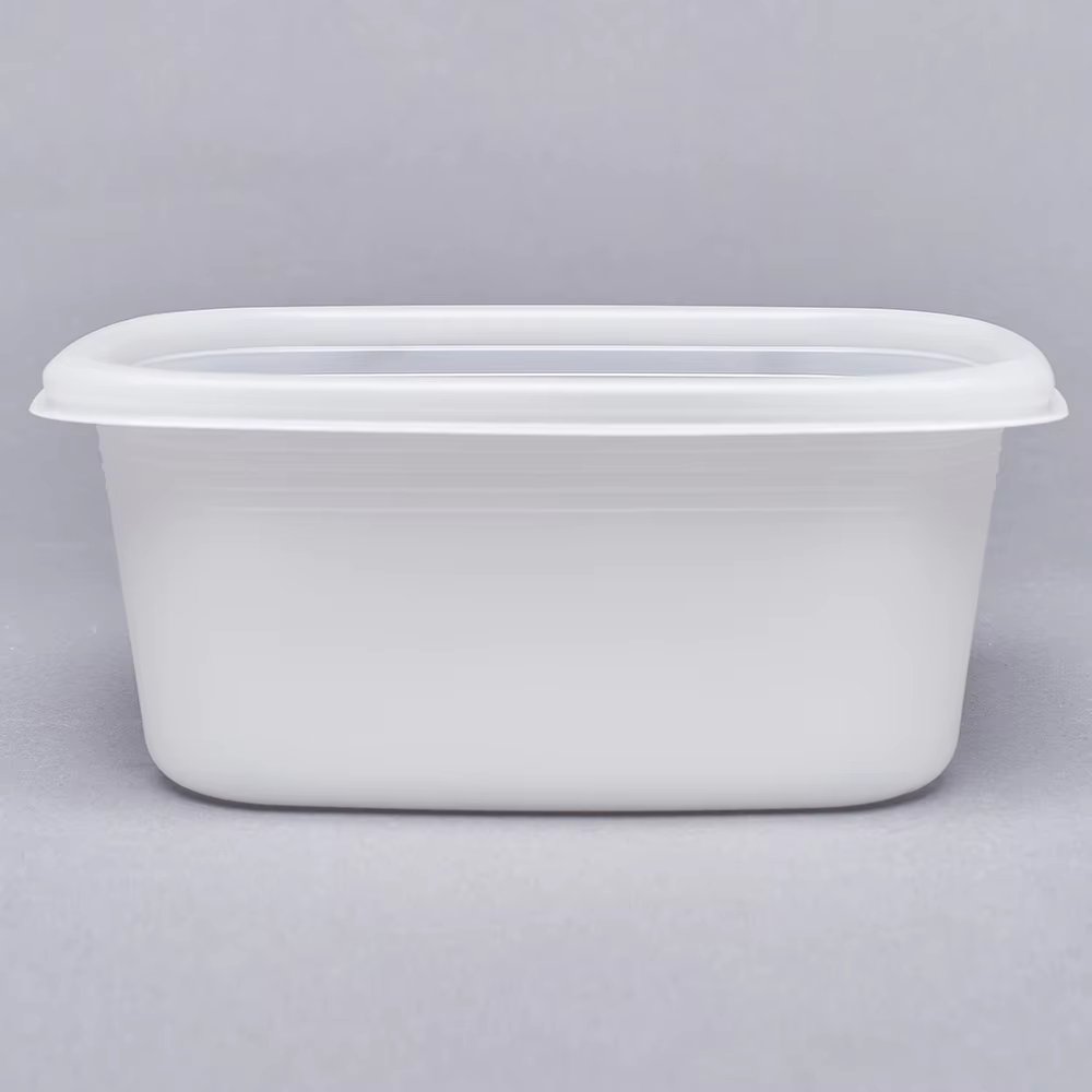 Square packaging delivery airtight porridge container with an over-large 1.25L 25 pieces (torso + lid)