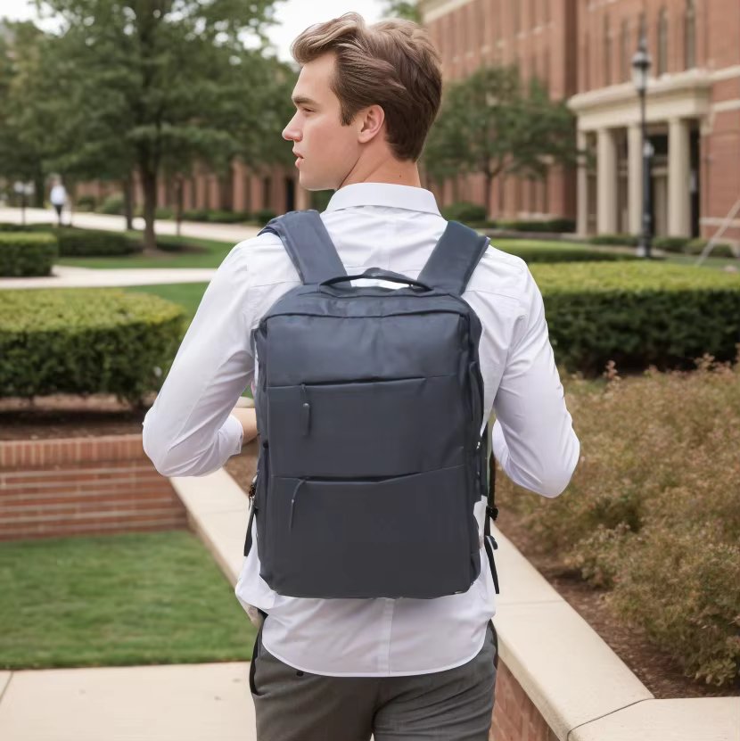 Papa MUS Men's Bag Employees College Student Laptop Backpack