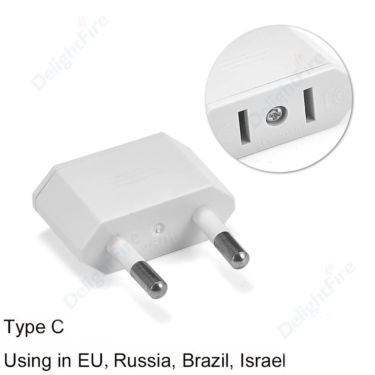 US To 4.0mm EU White
