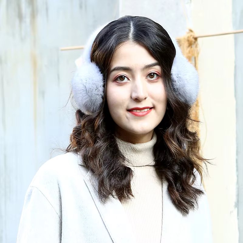 winter ear warmer Real mink fur ears muffs fashion thicken covers ear for women luxury H239