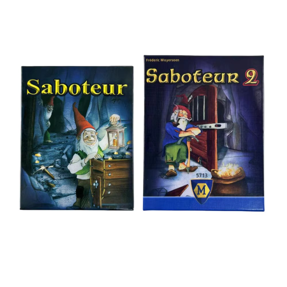 Saboteur Card Game Table Games Funny for Families Party Board Deck Edition 1&2