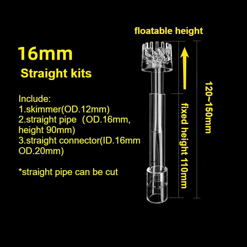 Straight kits 16mm