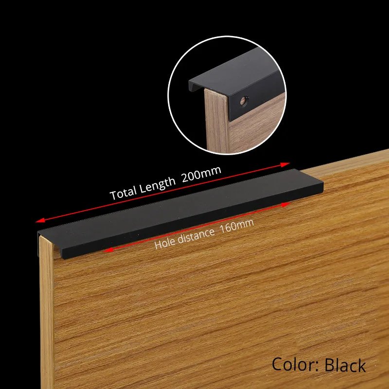 Black Length 200mm