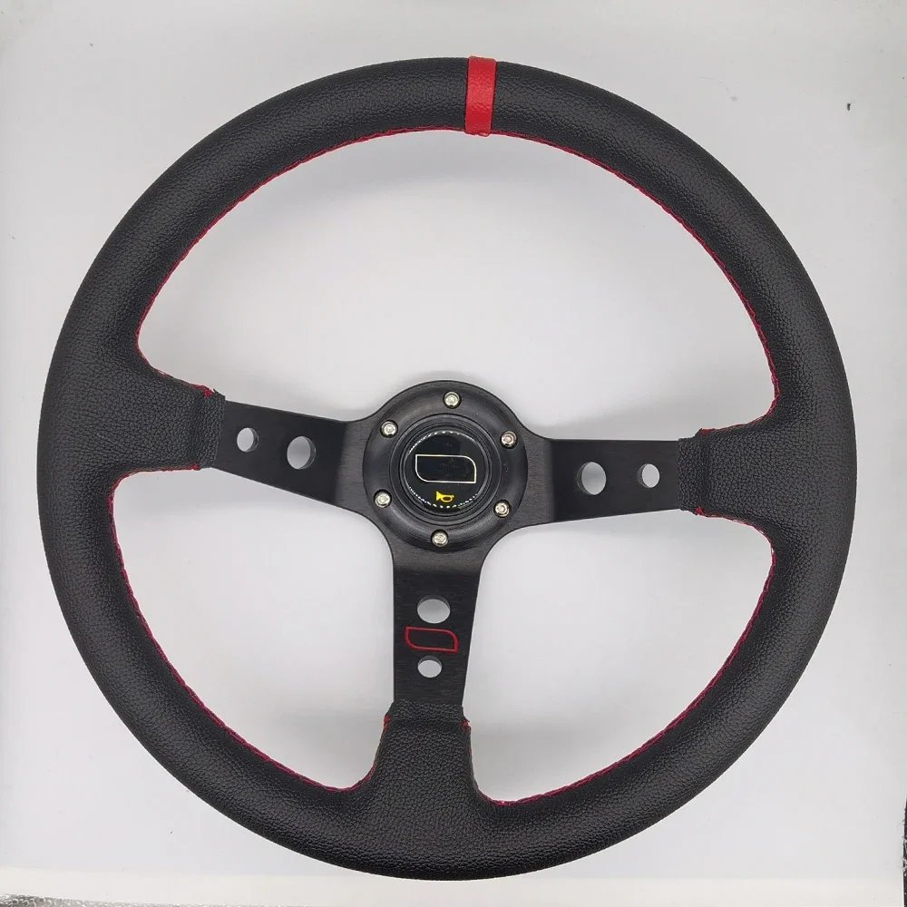 Leather-Black-Red