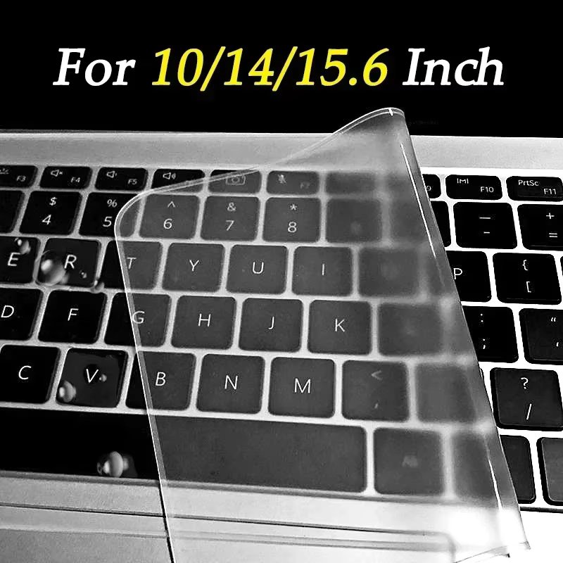 Universal Waterproof Laptop Keyboard Covers Silicone Protective Film 8 10 12 15 Inch Transparent Films for MacBook Notebook