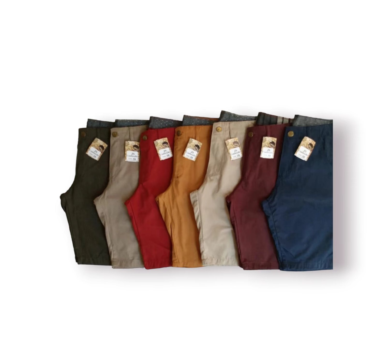 kit 3 unidade Bermuda social brim Lisa masculina sarja atacado