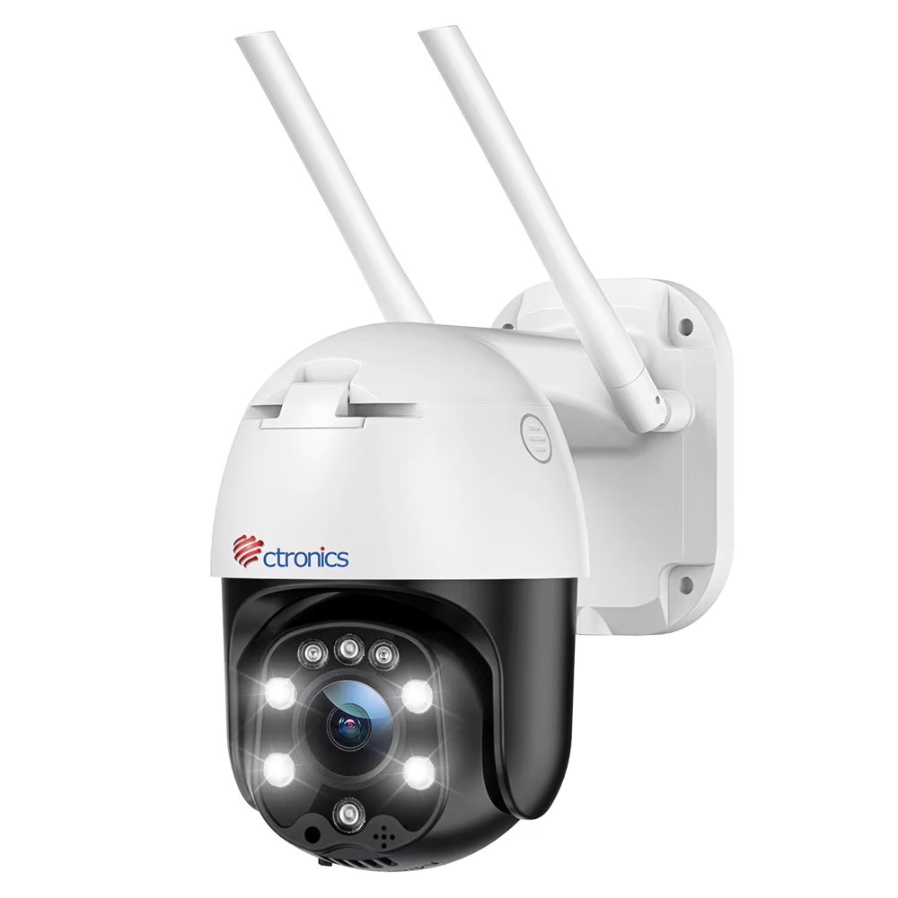 Ctronics 4X Optical Zoom WiFi Surveillance Camera Outdoor Night Vision IP Camera Panorama PTZ 360 Human Detection Auto Tracking