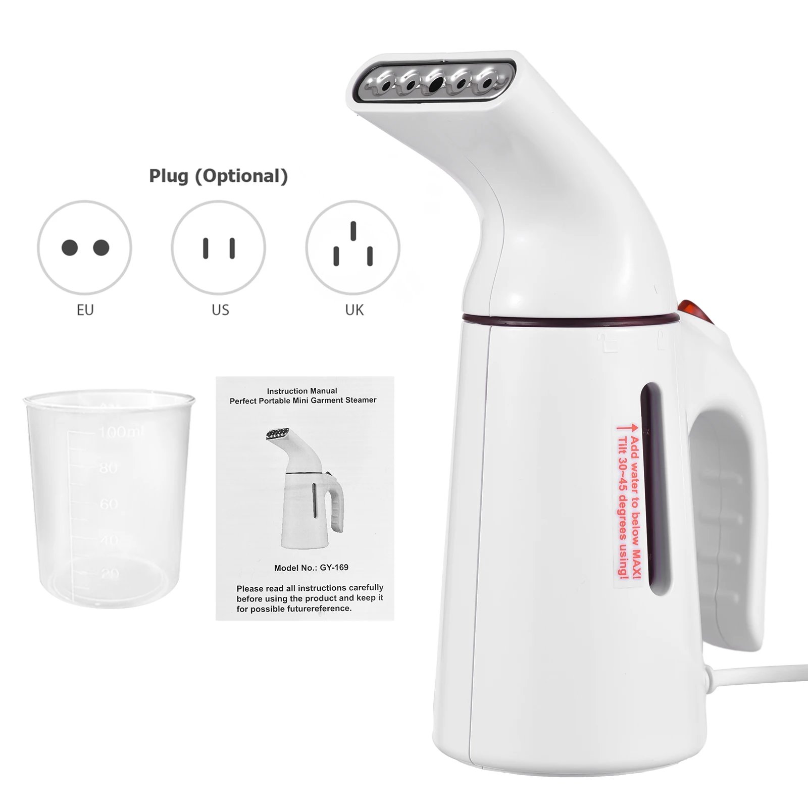 Automatic Shut-Off Steamer Portable Handheld Garment Steamer 120ml 700W for Clothes Removes Wrinkles on Clothes and Fabric