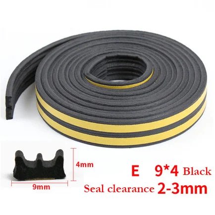 Black E 9X4mm