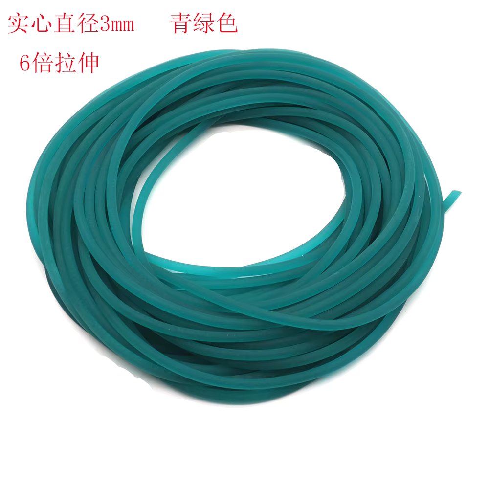 5-10M Rubber rope Diameter 3mm solid elastic fishing rope  fishing accessories good quality rubber line for fishing gear