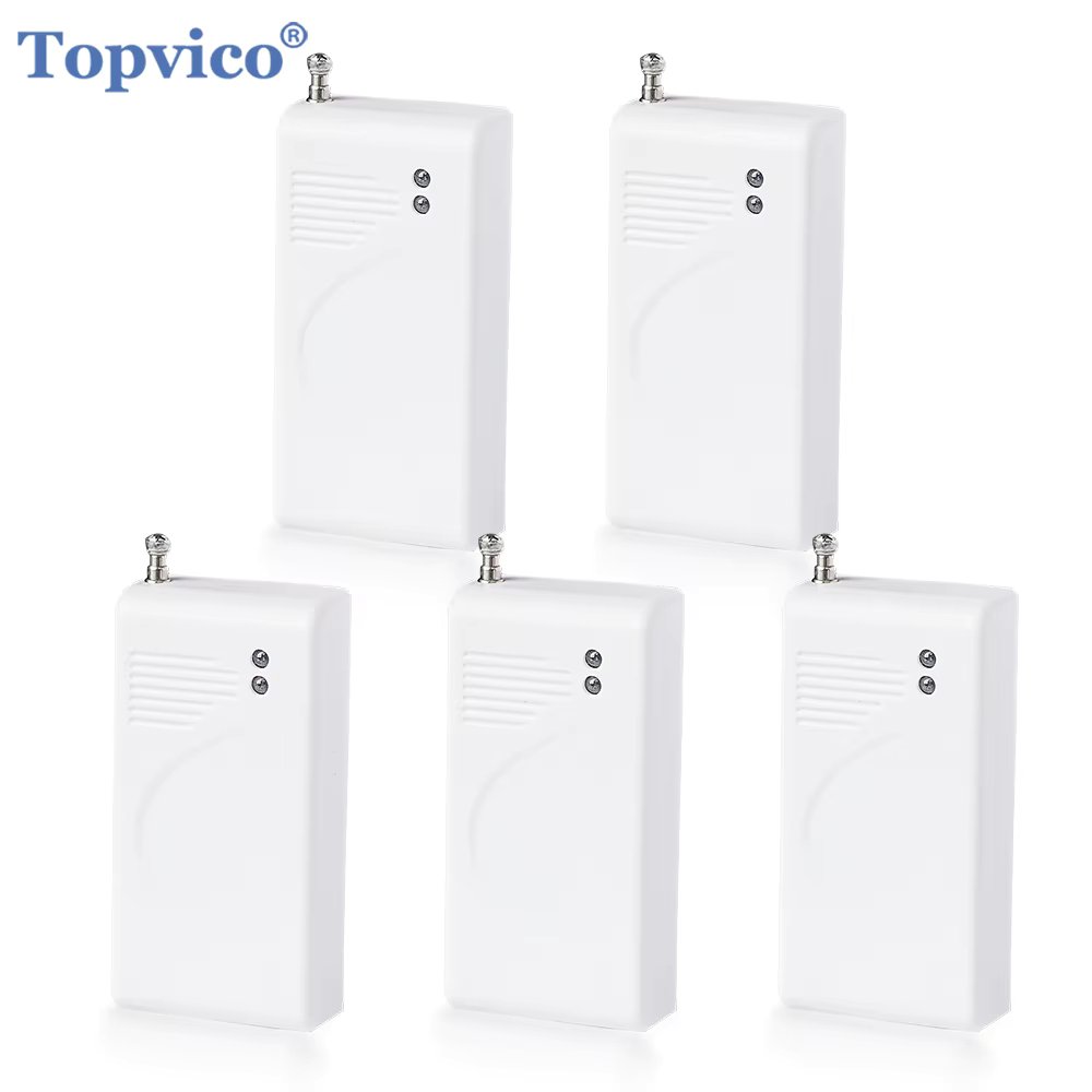 Topvico 1/2/3/5pcs 433mhz Vibration Sensor Detector Wireless Door Window Glass Break Shock Opening Alarm Anti-theft Hub Required