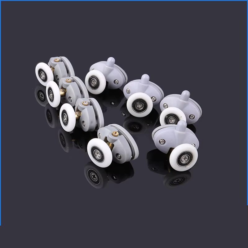 4pcs-8pcs/set New Oval 23mm 25mm ABS Nylon Single Pop Up Pulley Runner Wheel Shower Cabin Sliding Glass Door Rollers Hardware