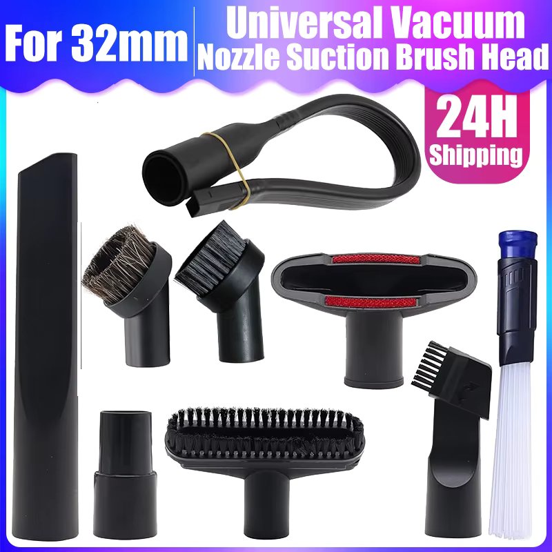 32mm 35mm Universal Vacuum Nozzle Suction Brush Head Accessories for Karcher Philips Henry Hetty Vacuum Cleaner Crevice Tool