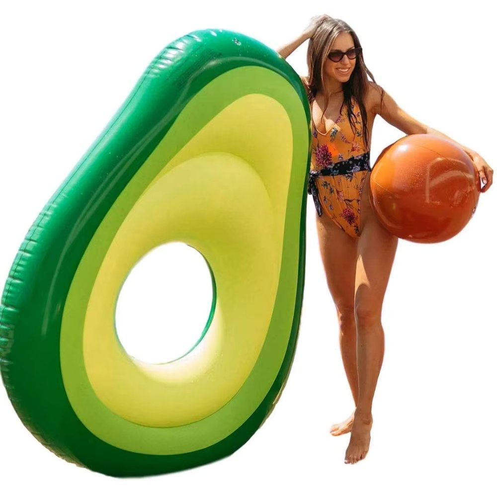Flamingueo Avocado Pool Float Beach Accessories Giant Inflatable Pool Floats for Adults Inflatable Flamingo Pool Party