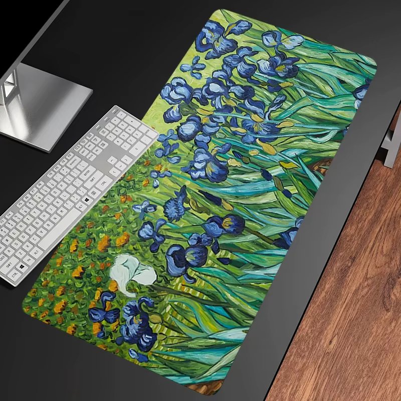 Van Gogh Oil Painting The Starry Night Mouse Pad Gaming Laptops Keyboard Mat Deskmat Pc Accessories Desk Protector HD carpet xxl