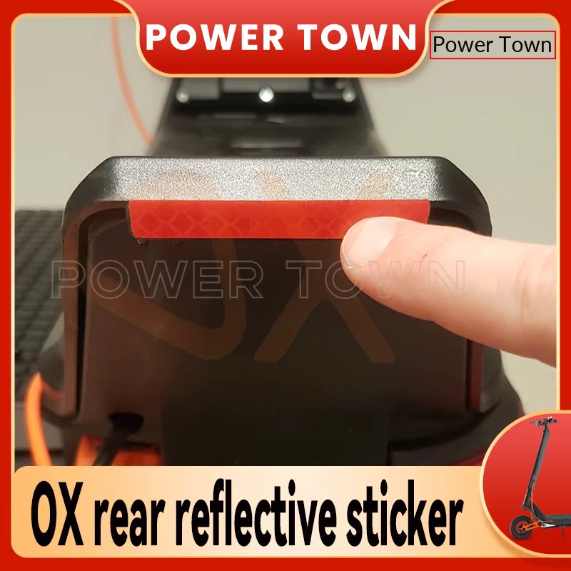 Rear reflective sticker for oxo ox SUPER HERO ECO electric scooter original accessories
