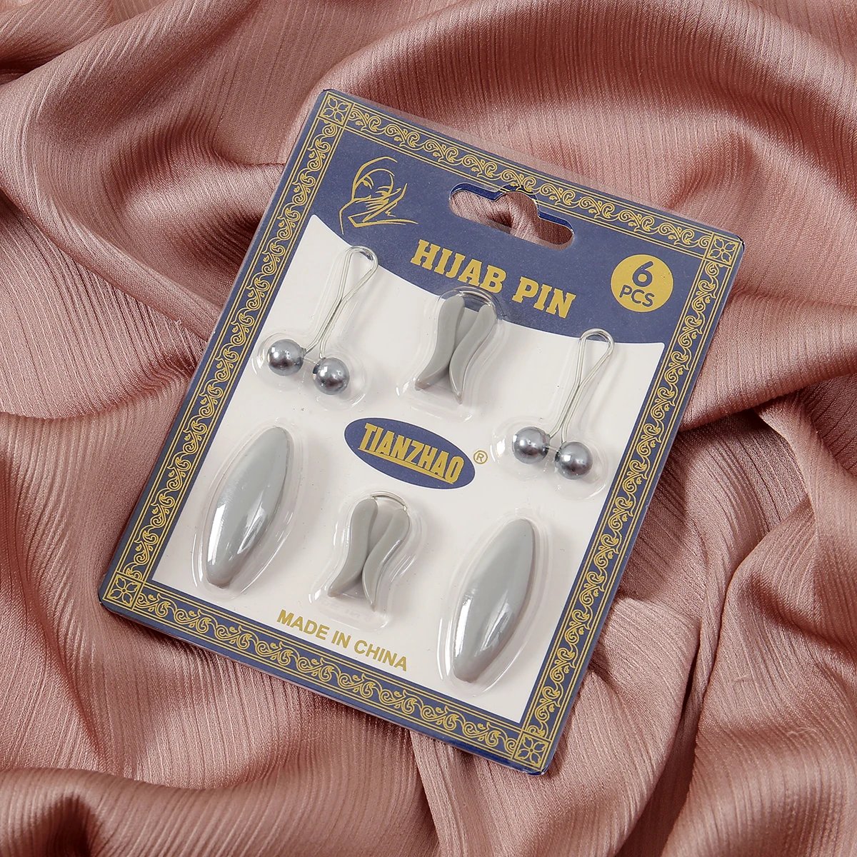 8pcs Pins for Scarf Solid Color Ellipse Plastic Safety Brooch Muslim Hijab Needles for Women Stylish Pins for Hijab Accessories