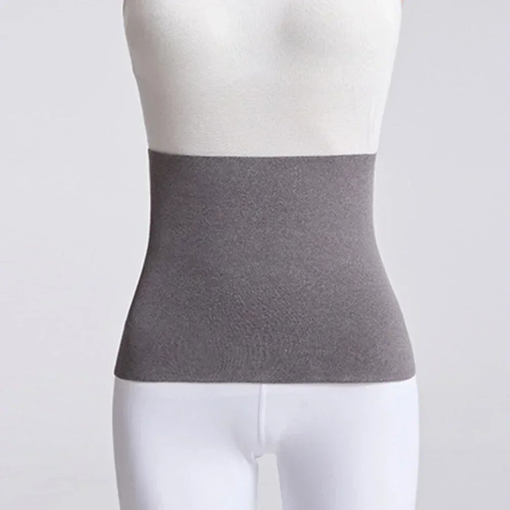 Elastic Cotton Cloth Unisex Thermal Waist Support Abdomen Back Pressure Warmer Inner Wear Winter Cummerbund Stoma Bag Support