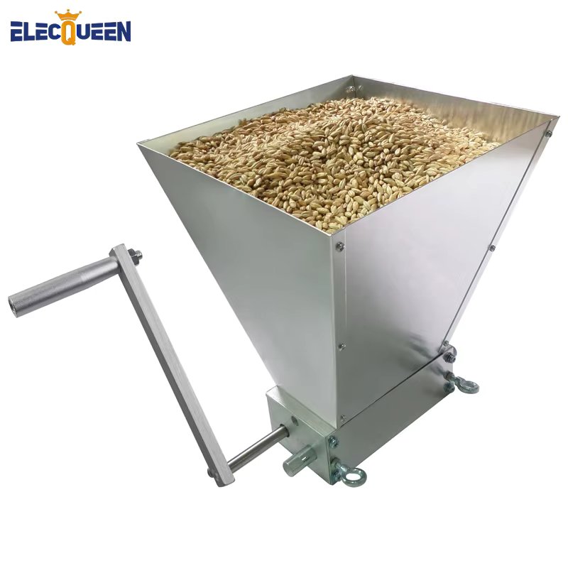 2025 Newest Stainless 2-roller Barley Malt Mill Grain Grinder Crusher For Homebrew Wholesale & Dropshipping