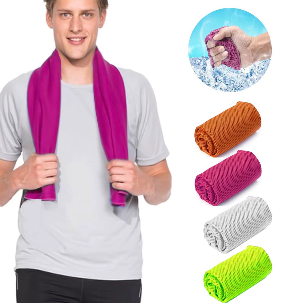 Quick Dry gym Towel Sweat Cooling Cloth for gym fitness Training Soft Absorbent Microfiber Towel for yoga Sport 30x80 cm