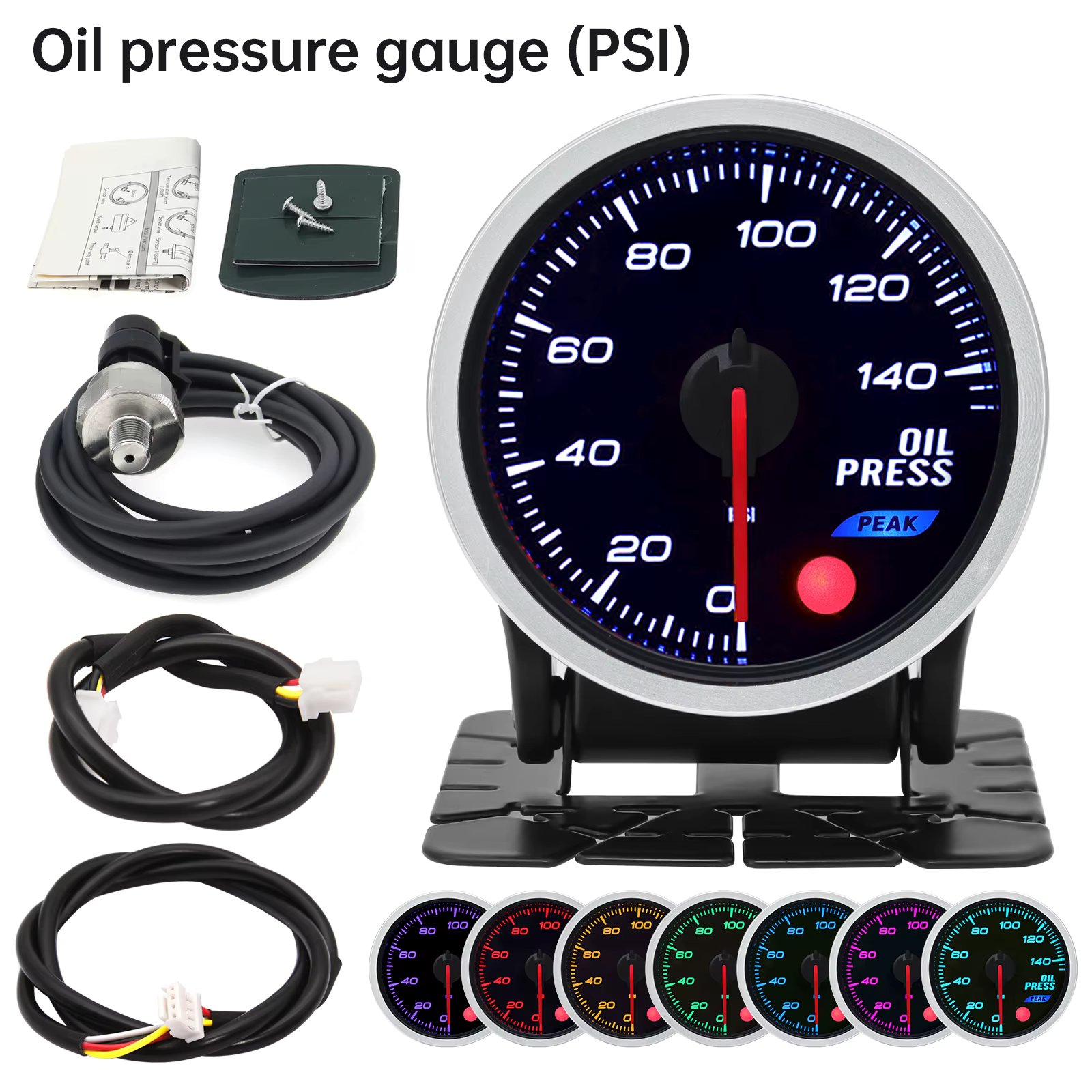 Oil Press Gauge PSI