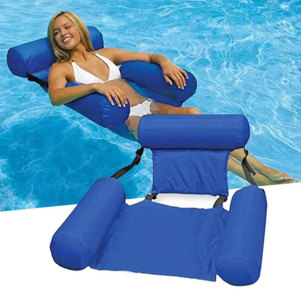 New Inflatable Mattresses Water Swimming Pool Accessories Hammock Lounge Chairs Pool Float Water Sports Toys Float Mat Pool Toys
