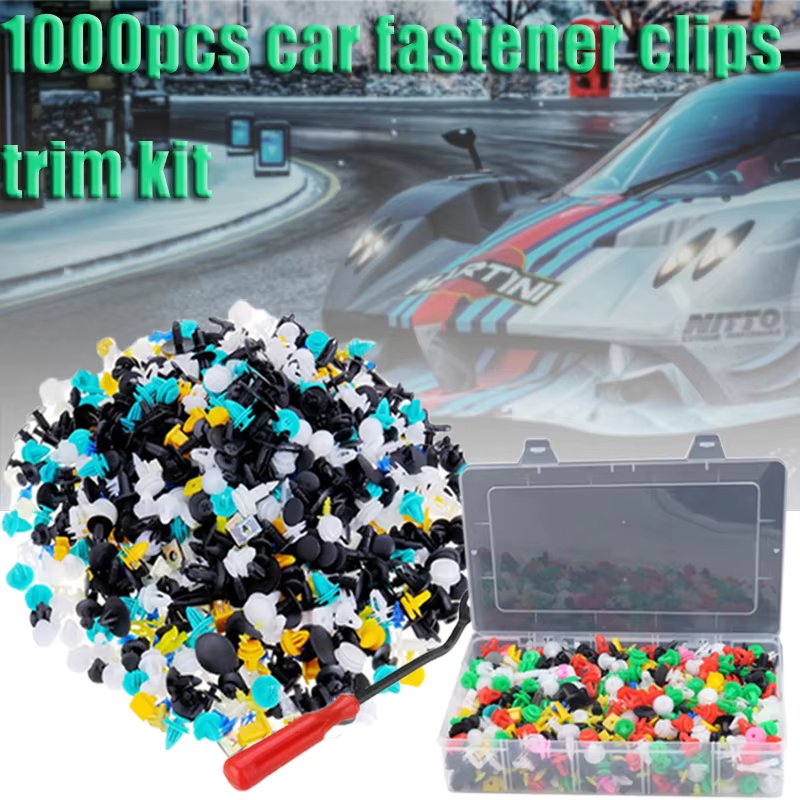 1000Pcs 30 kinds Universal Mixed Auto Fastener Car Bumper Clips Retainer Car Fastener Rivet Door Panel Liner for All Car