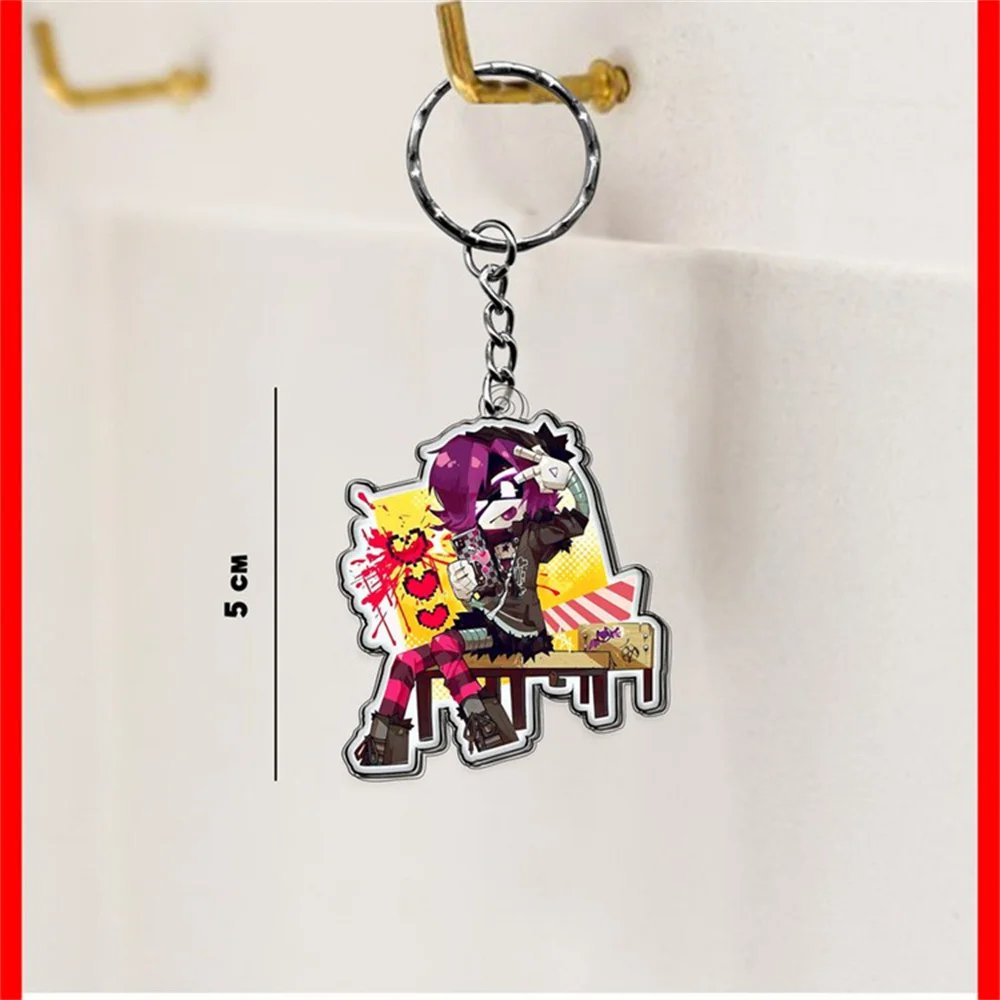6CM Murder Drones GirlToys Kawaii Cartoon Anime Acrylic Keychain Soft Killers Little Robot Toys For Keychain Accessories Pendant