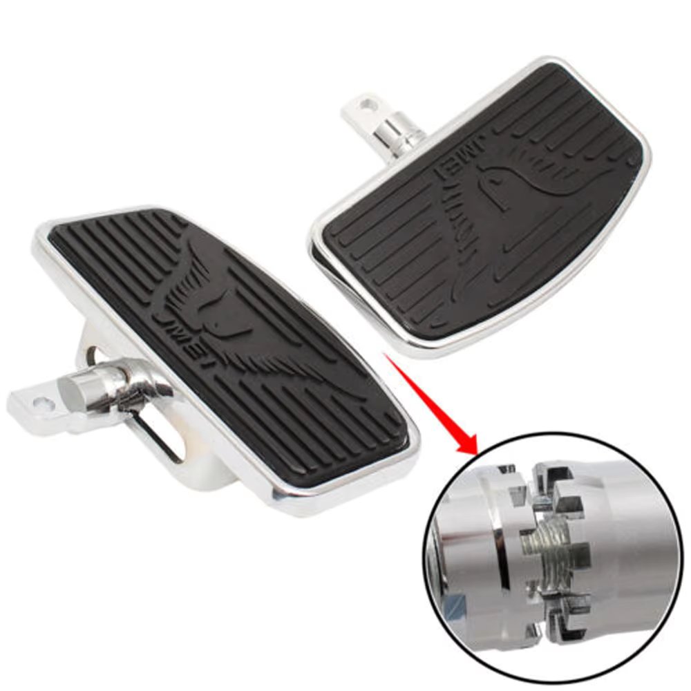 Adjustable Motorcycle Adjustable Passenger Floorboard Mount-Style Foot Rest Floorboards For Harley Dyna Electra Glide