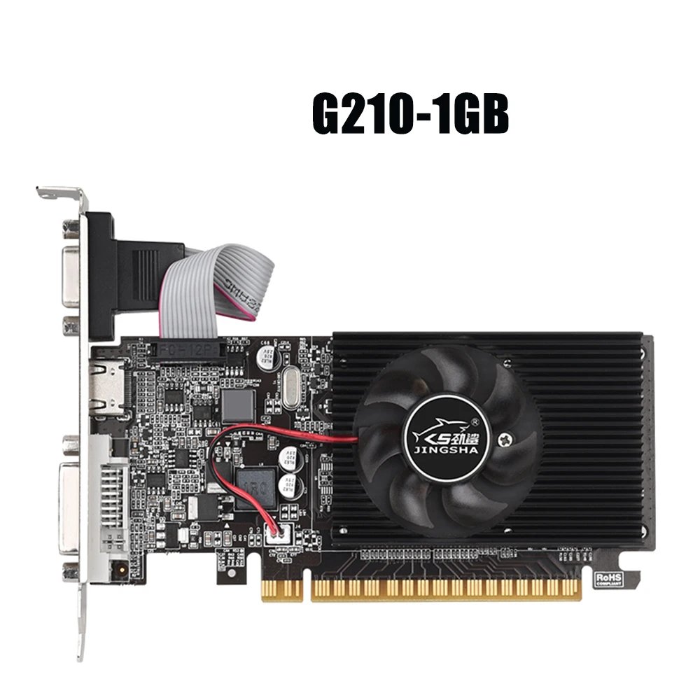 GT210 1GB 64Bit GDDR3 Graphics Cards PCI-E Pcie 2.0 X16 VGA DVI Video Card For NVIDIA Geforce 1gb PC GPU GT 210 64 Bit