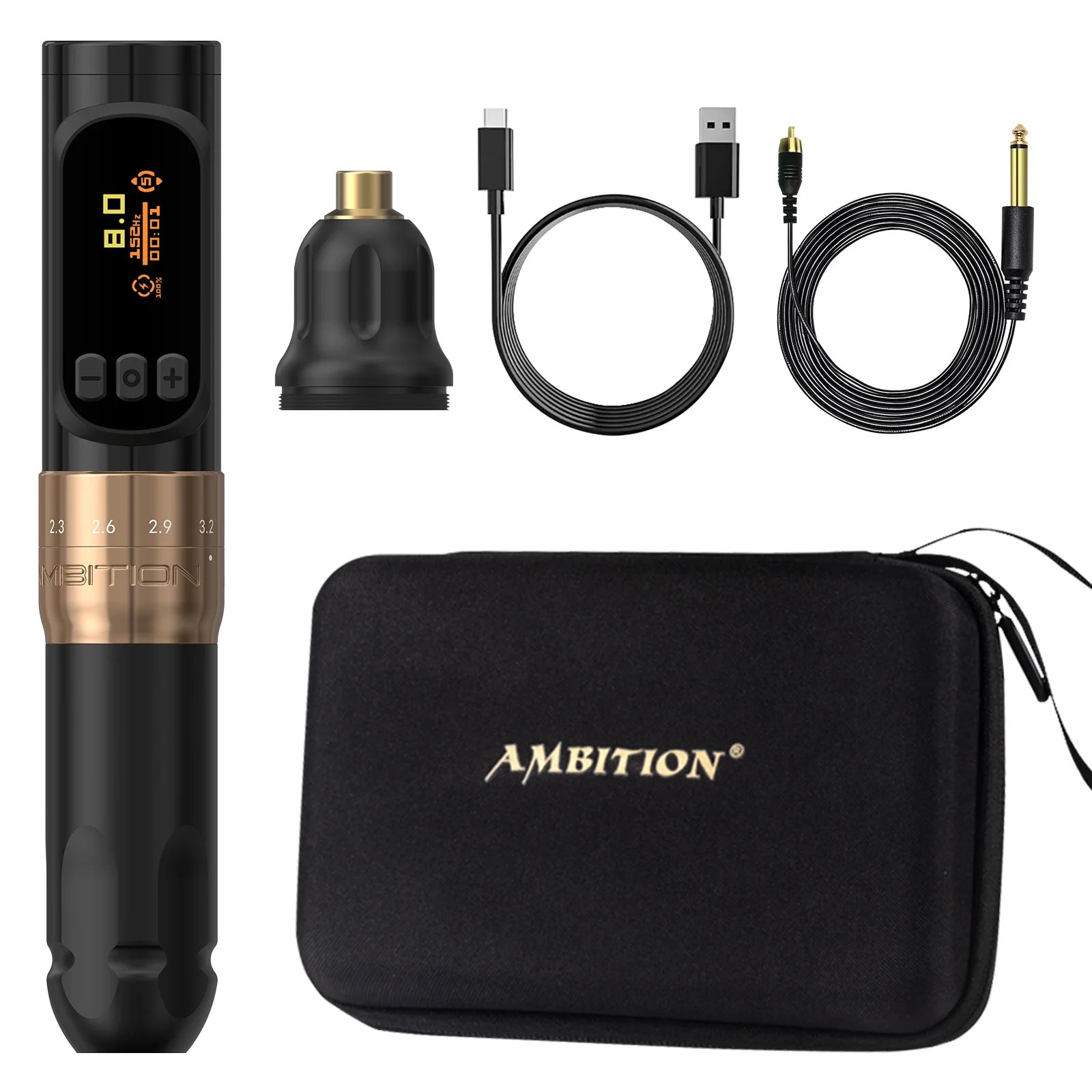 Ambition Sally 270 Wireless Tattoo Machine adjustable Rotary Pen Stroke 2.0-3.5mm Permanent Makeup Coreless Motor Tattoo Suppy