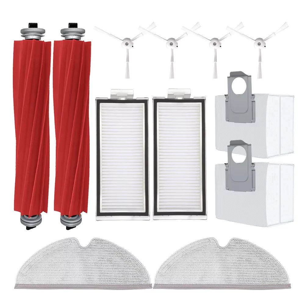 Filter Main Brush Side Brush for Vacuum Cleaner Roborock Q7 Max+ T8 Q7 Plus Rag Support Plate Bracket Card Board
