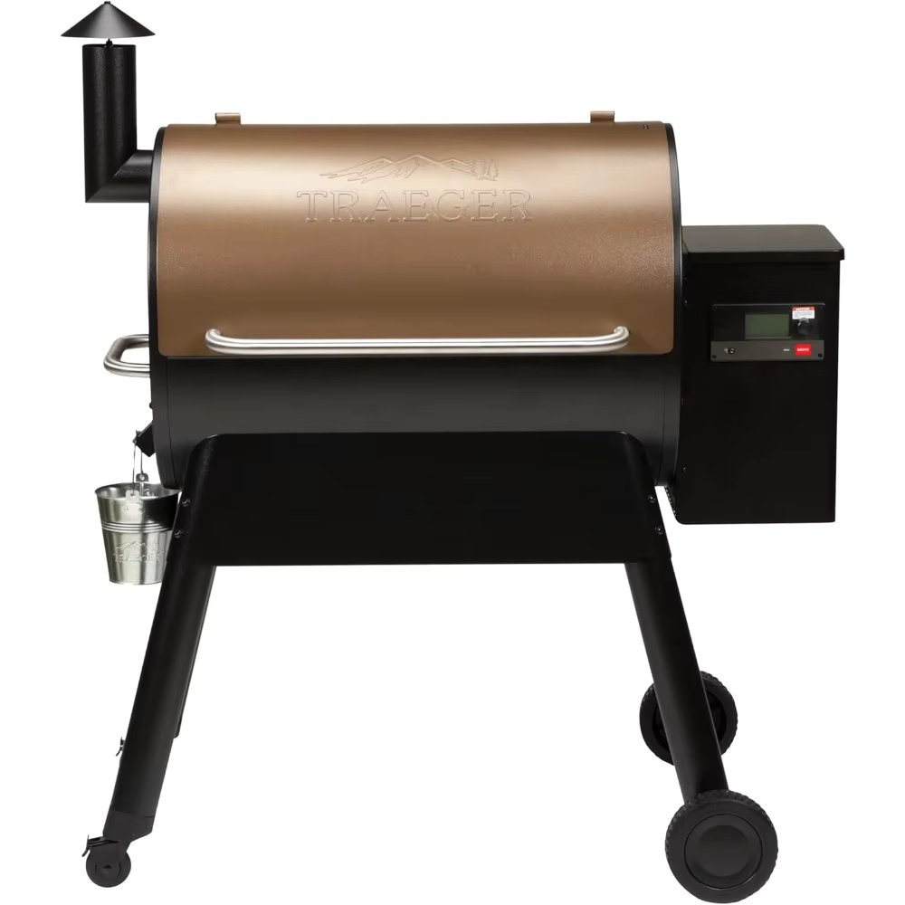 Grills Pro 780 Electric Wood Pellet Grill and Smoker, Bronze, 780 Square Inches Cook Area, 500 Degree Max Temperature