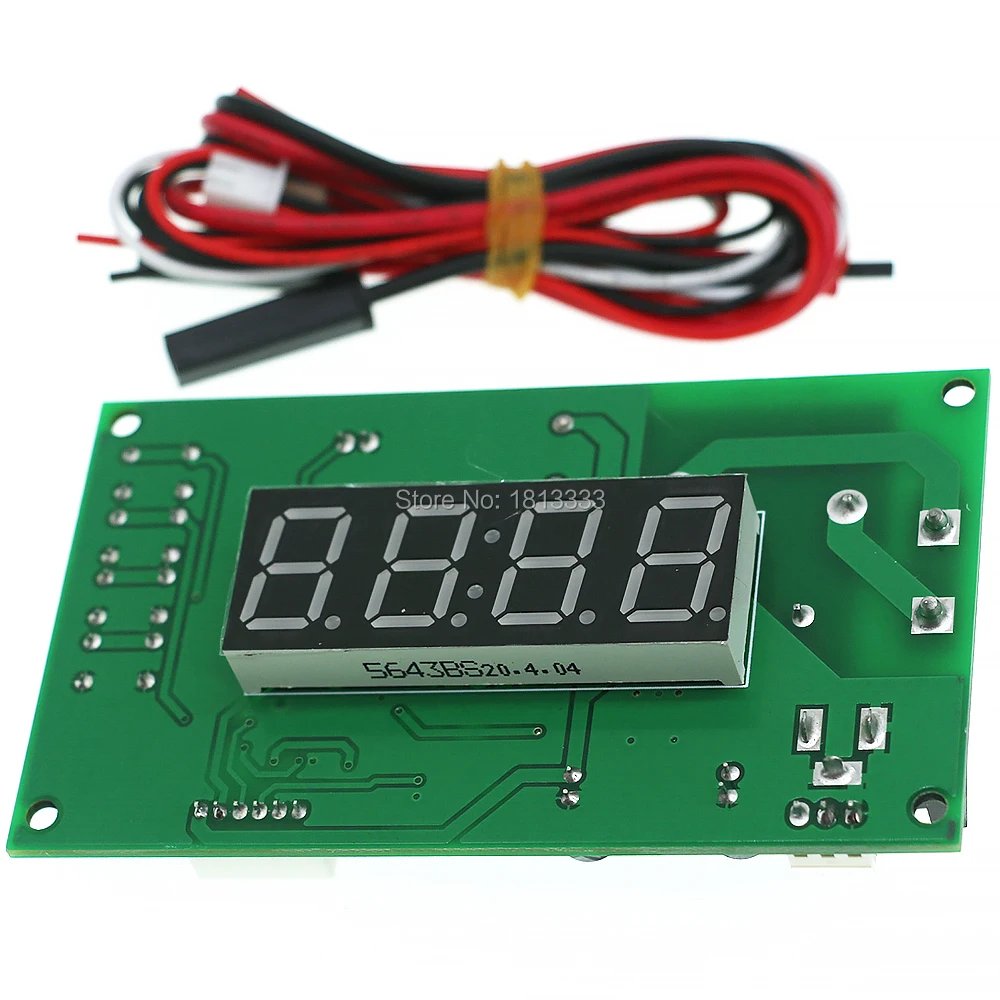 Four Digits Timer Control Board For Coin Acceptor Massage Chair Water Arcade Vending Washing Machine Game Time Controller