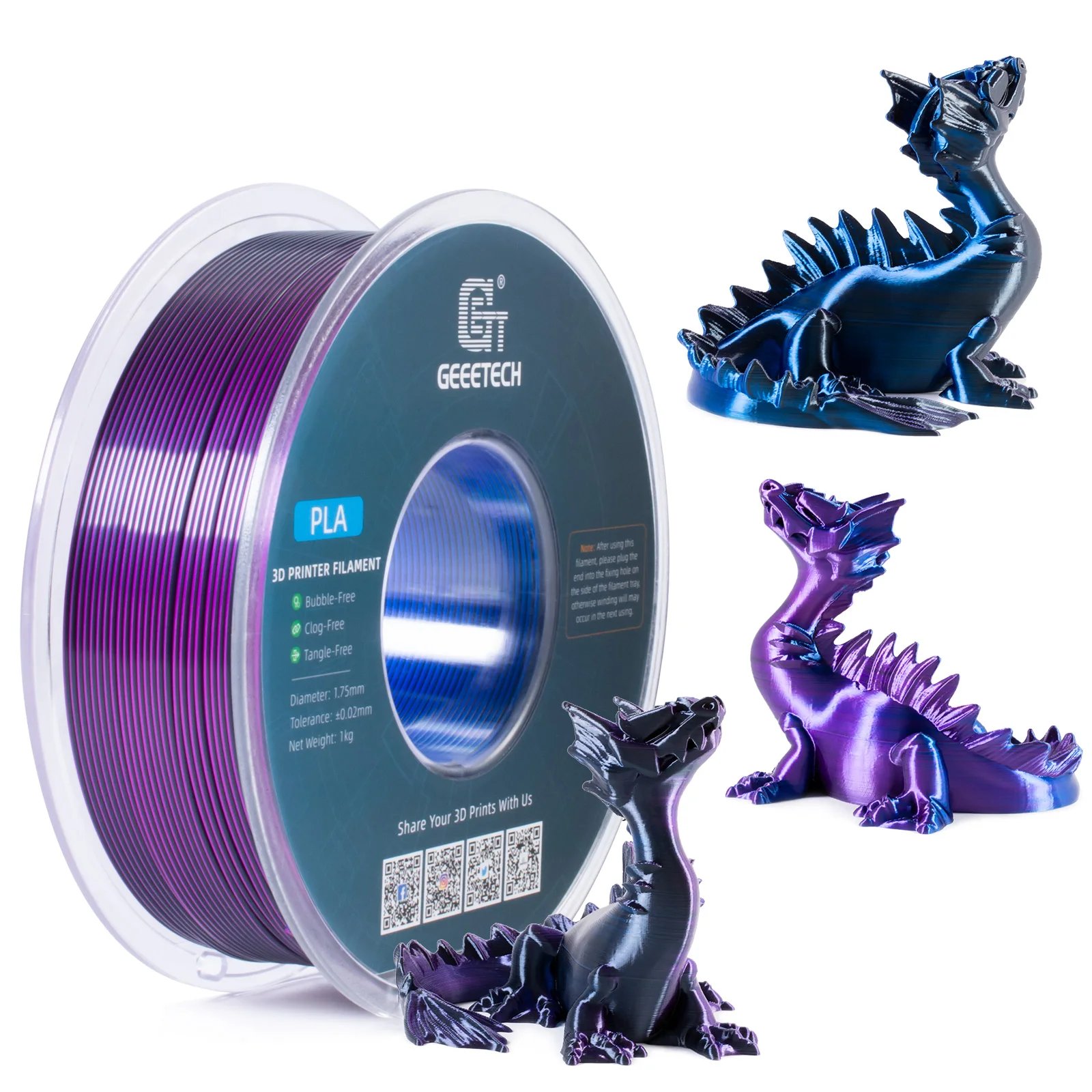 Blue Purple Black