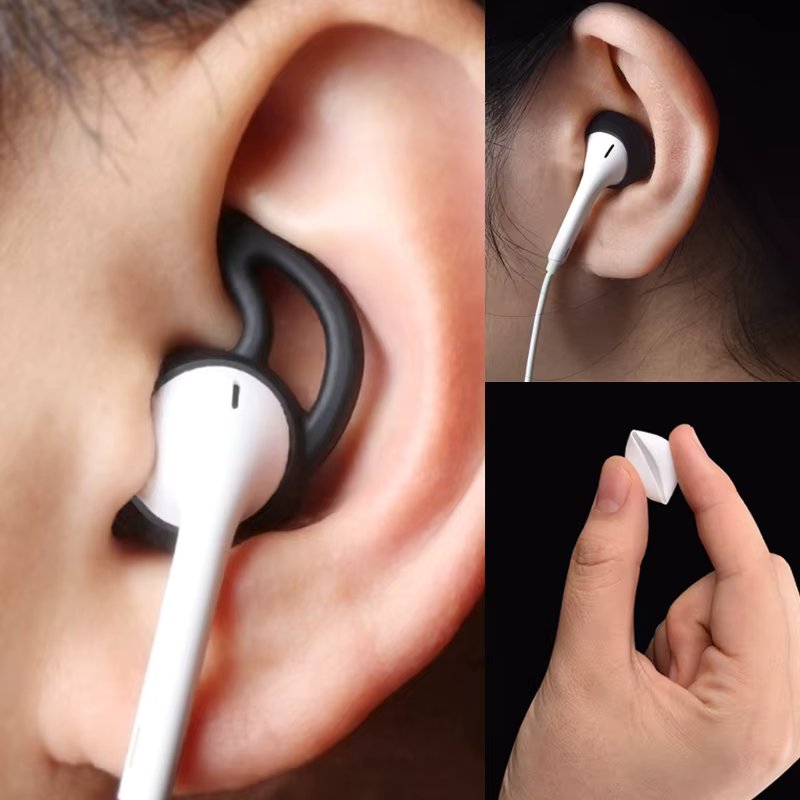 4Pairs/set Eartip Silicone in-ear Headset Earbuds Cover with Ear Hook for Apple Airpods EarPods dropshipping