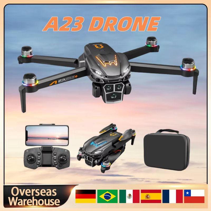 A23 Drone With Screen 8K HD Camera Obstacle Avoidance Brushless Aerial UAV FPV RC Quadcopter A23 Pro Drone Boy Toys Gifts