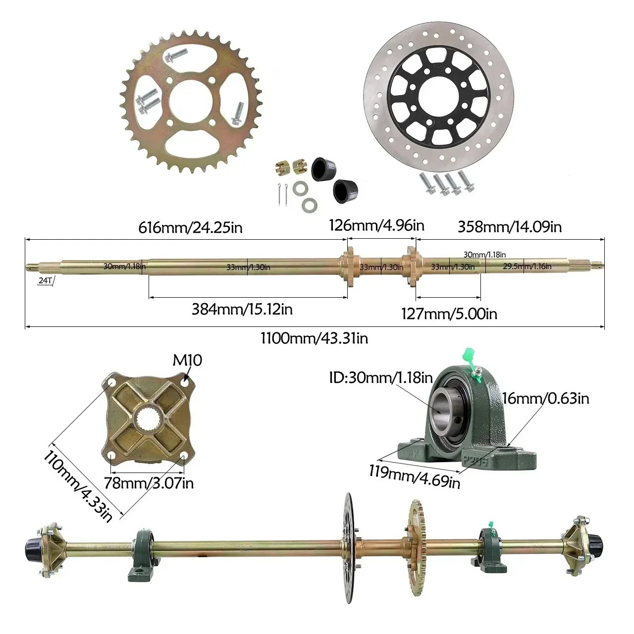 44 in.Alxe kit