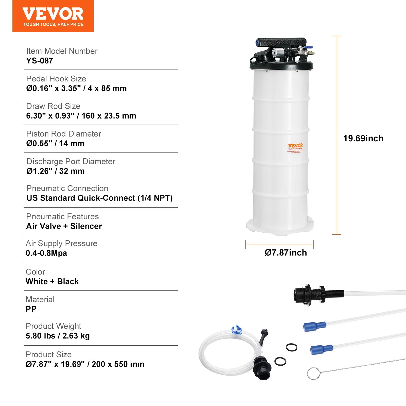 6.5 L Pneumatic