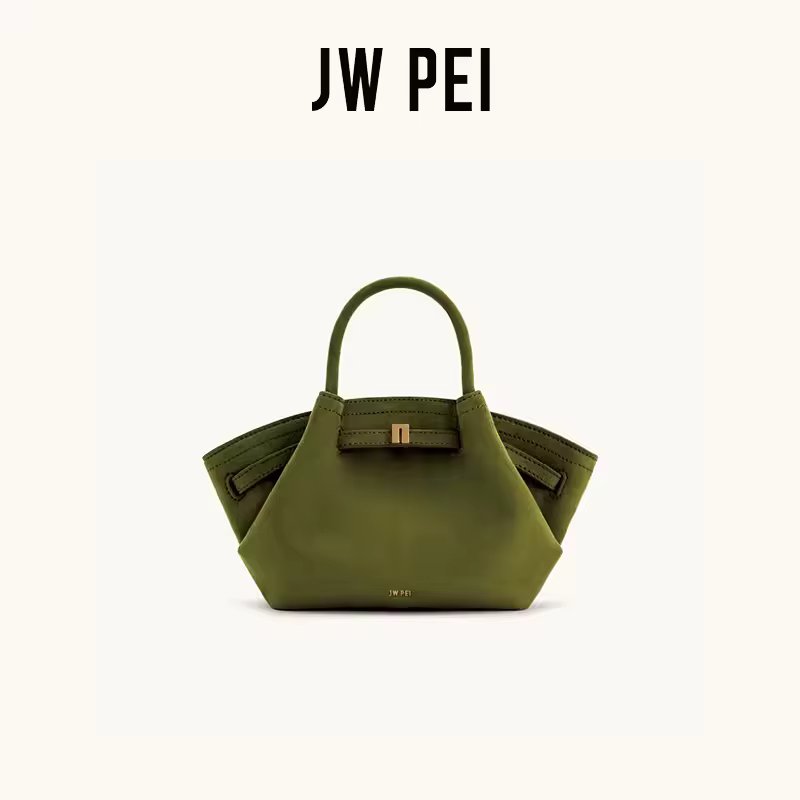 JW PEI Dumpling Bun New Small Women's Shoulder Crossbody Bag High Quality Handheld Small Bag Women'sMedium Faux Suede Tote Bag