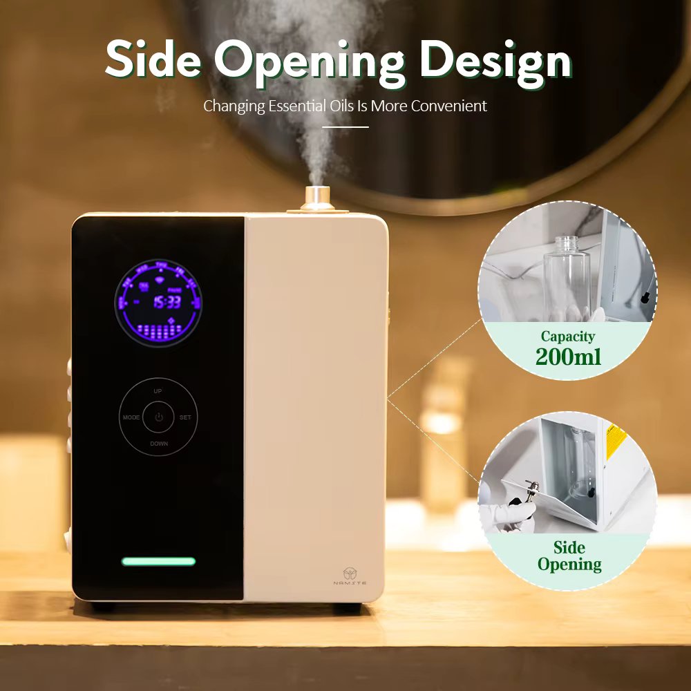 Namste 500m³ Hotel Smart WiFi  Aroma Essential Oil Diffuser Professional Electric Room Fragrance Multi Segment Timer  Freshener