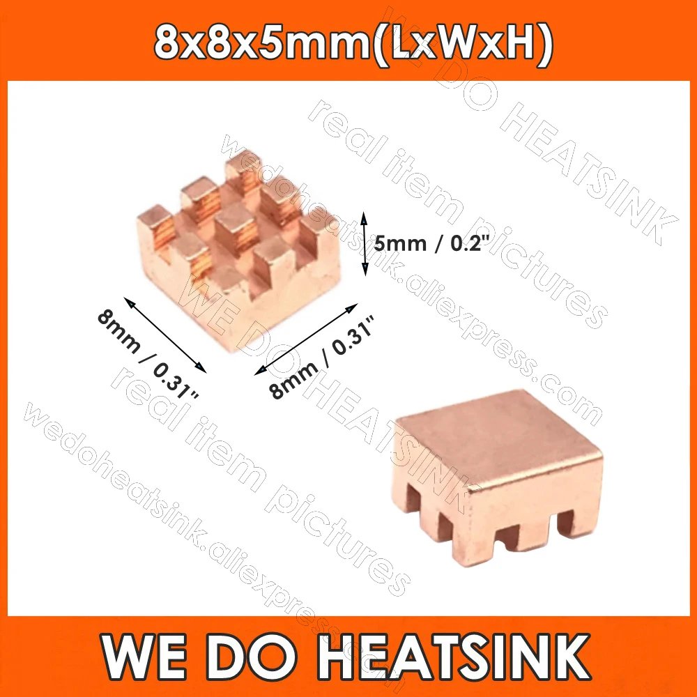 8x8x5mm (No Pad)