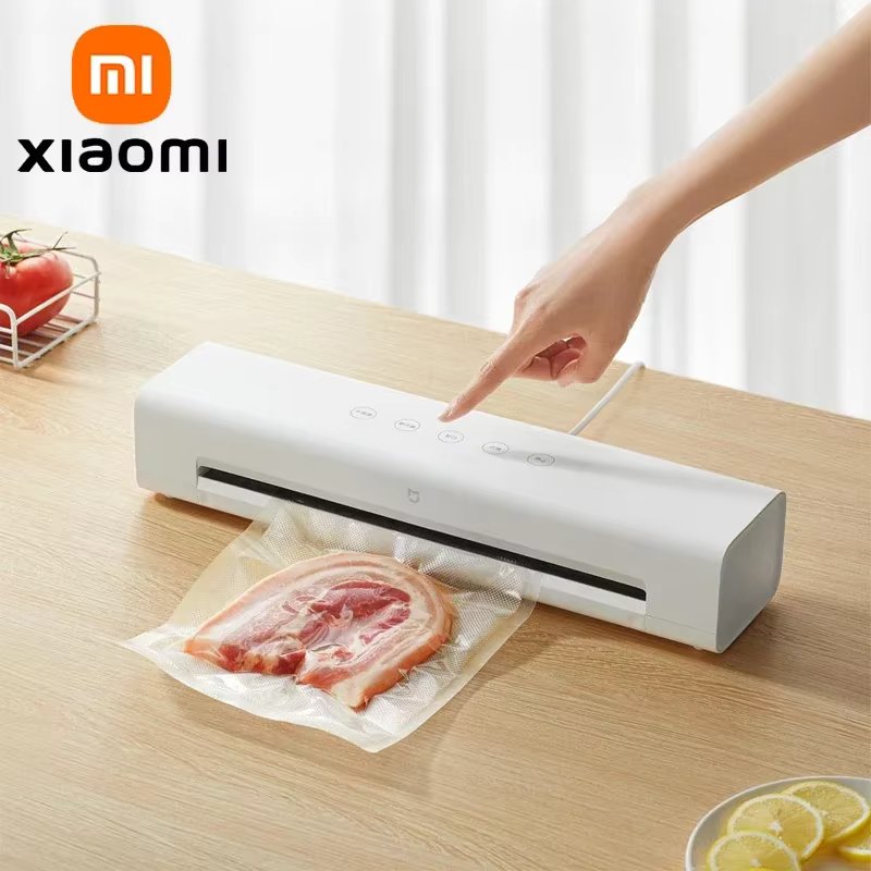 XIAOMI MIJIA Vacuum Sealer Machine,70kPa Suction ,Dry/Moist Modes,10 Vacuum Bags With External Vacuum System,Vacuum Food Sealers