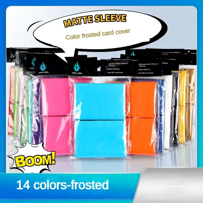 100PCS 66x91mm Matte Katana Trading Card Sleeve Holder TCG Cards Protector for MTG Yugioh Card Sleeves